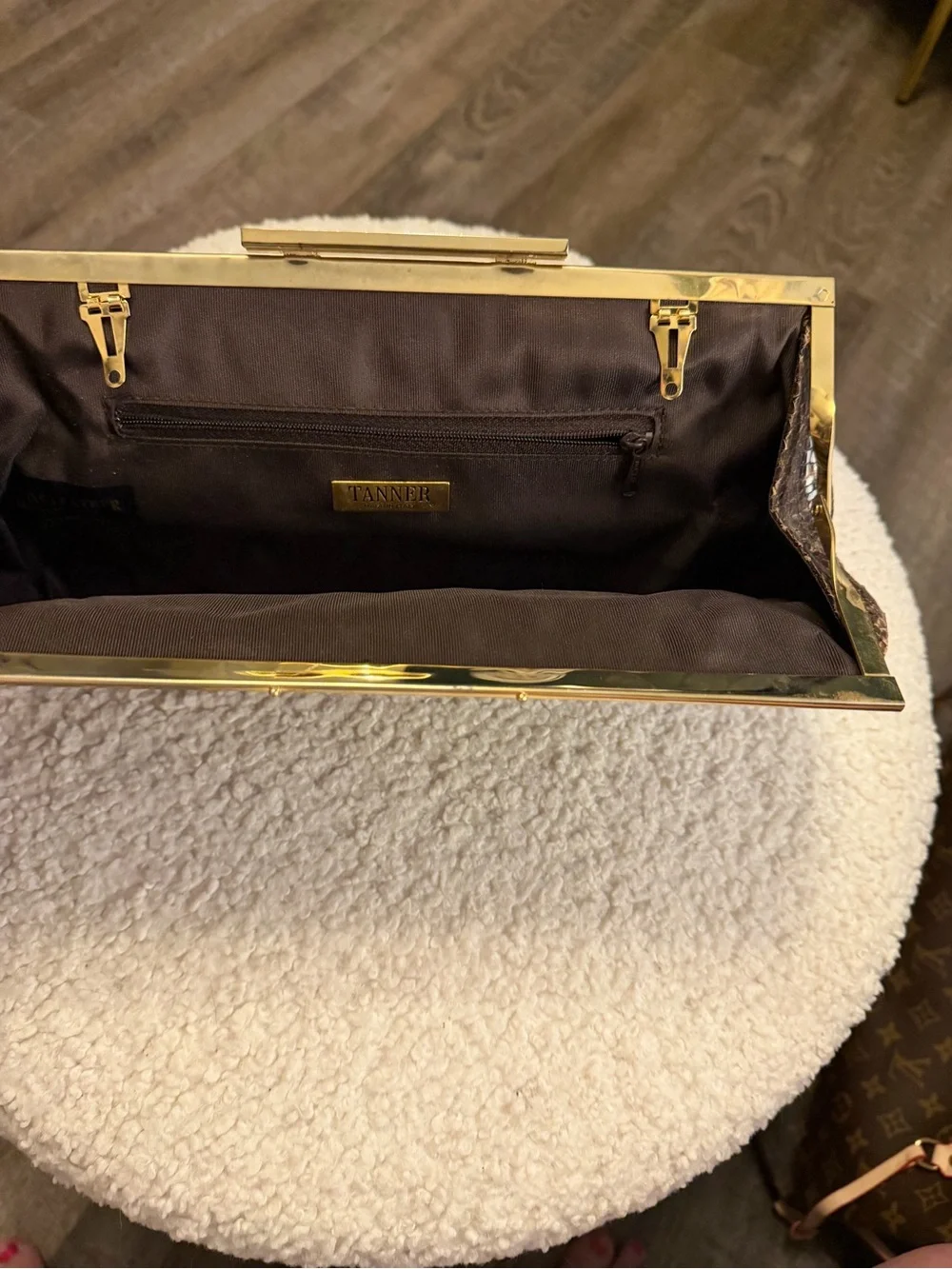 ✨ Vintage TANNER Made in Italy Genuine Snakeskin 2-in-1 Clutch ✨